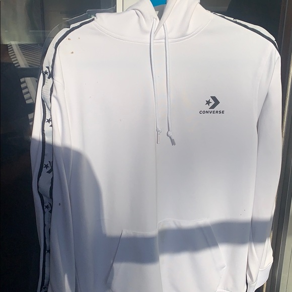 Converse White Hoodie M - Picture 1 of 2